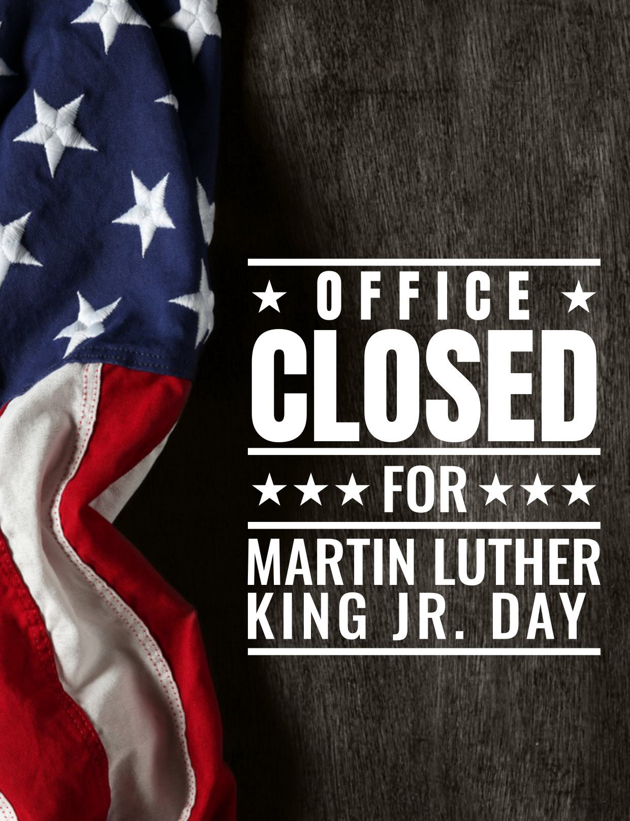 Office closed for New Year's Day